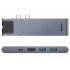Baseus Thunderbolt C+ Pro 7-in-1 Smart Hub Docking Station Gray